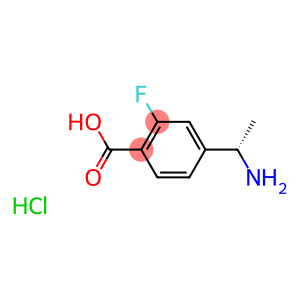 (S)-4-(1-AMINOETHYL)-2-FLUOROBENZOIC ACID HCL