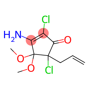 3-amino-2,5-dichloro-4,4-dimethoxy-5-prop-2-enyl-cyclopent-2-en-1-one