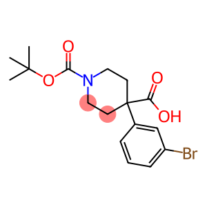 1,4-Piperidinedicarboxylic acid, 4-(3-bromophenyl)-, 1-(1,1-dimethylethyl) ester