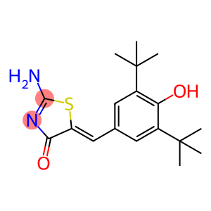 (5Z)-2-amino-5-[(3,5-ditert-butyl-4-hydroxyphenyl)methylidene]-1,3-thiazol-4-one