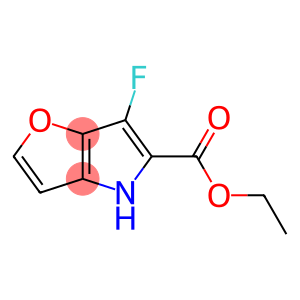 6-Fluoro-4H-furo[3,2-b]pyrrole-5-carboxylic acid ethyl ester