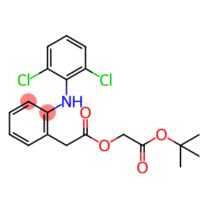 Benzeneacetic acid, 2-[(2,6-dichlorophenyl)amino]-, 2-(1,1-dimethylethoxy)-2-oxoethyl ester