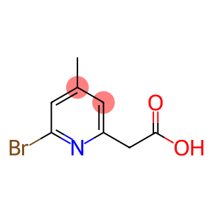 2-(6-bromo-4-methylpyridin-2-yl)acetic acid