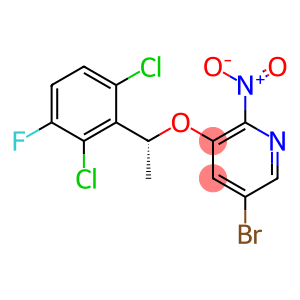 (R)-5-bromo-3-(1-(2,6-dichloro-3-fluorophenyl)ethoxy)-2-nitropyridine