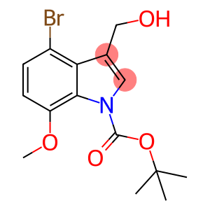 1H-Indole-1-carboxylic acid, 4-bromo-3-(hydroxymethyl)-7-methoxy-, 1,1-dimethylethyl ester