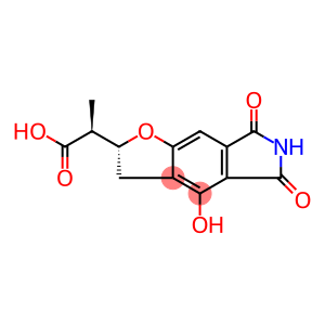 2H-Furo[2,3-f]isoindole-2-acetic acid, 3,5,6,7-tetrahydro-4-hydroxy-α-methyl-5,7-dioxo-, (αR,2S)-rel-