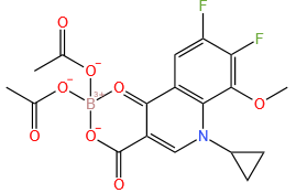 6-cyclopropyl-8,9-difluoro-7-methoxy-4-oxo-4,6-dihydro-2H-1l3-[1,3]dioxino[5,6-c]quinoline-2,2-diyl diacetate