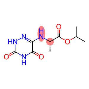 Alanine, N-(2,3,4,5-tetrahydro-3,5-dioxo-1,2,4-triazin-6-yl)-, 1-methylethyl ester