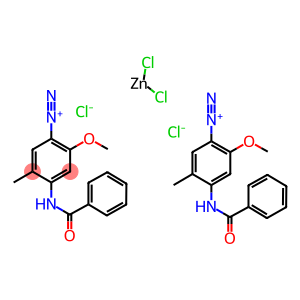4-Benzamido-2-methoxy-5-methylbenzenediazonium Chloride Zinc Chloride6-Benzamido-4-methoxy-m-toluidinediazonium Chloride Zinc Chloride