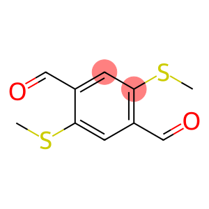 1,4-Benzenedicarboxaldehyde, 2,5-bis(methylthio)-