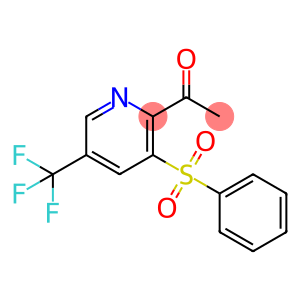 1-[3-(benzenesulfonyl)-5-(trifluoromethyl)pyridin-2-yl]ethan-1-one
