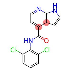 1H-Pyrrolo[2,3-b]pyridine-4-carboxamide, N-(2,6-dichlorophenyl)-