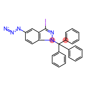 1-三苯甲基-3-溴-5-叠氮基吲唑