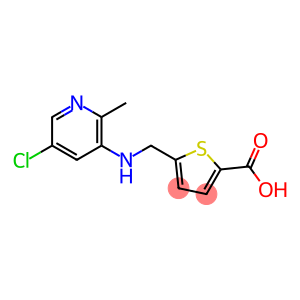 5-((((5-氯-2-甲基吡啶-3-基)氨基)甲基)噻吩-2-羧酸