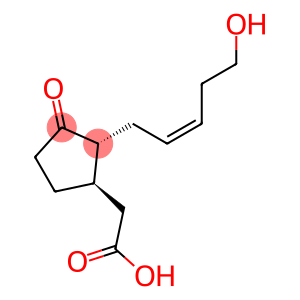 Cyclopentaneacetic acid, 2-[(2Z)-5-hydroxy-2-penten-1-yl]-3-oxo-, (1R,2R)-