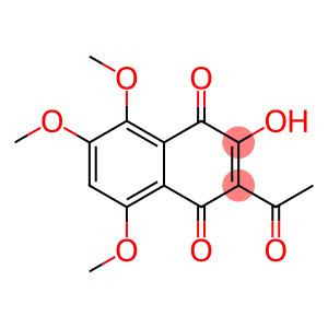 2-Acetyl-3-hydroxy-5,6,8-trimethoxy-1,4-naphthoquinone