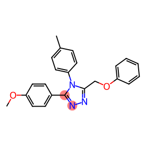 3-(4-methoxyphenyl)-4-(4-methylphenyl)-5-(phenoxymethyl)-1,2,4-triazol e