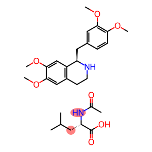 2-acetamido-4-methylpentanoic acid,1-[(3,4-dimethoxyphenyl)methyl]-6,7-dimethoxy-1,2,3,4-tetrahydroisoquinoline
