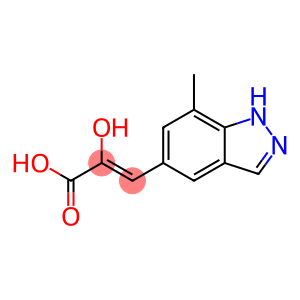 2-Propenoic acid, 2-hydroxy-3-(7-methyl-1H-indazol-5-yl)-, (2Z)-