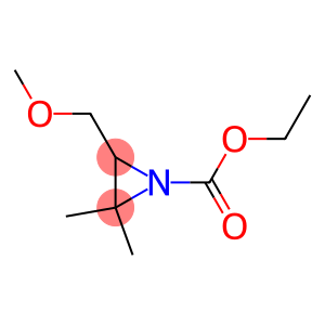 1-Aziridinecarboxylic  acid,  3-(methoxymethyl)-2,2-dimethyl-,  ethyl  ester