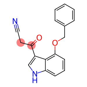 3-(4-BENZYLOXY-1H-INDOL-3-YL)-3-OXOPROPIONITRILE