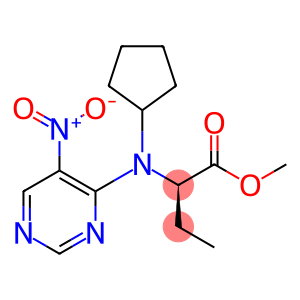 Butanoic acid, 2-[cyclopentyl(5-nitro-4-pyrimidinyl)amino]-, methyl ester, (2R)-