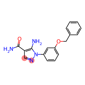 5-aMino-1-(3-(benzyloxy)phenyl)-1H-pyrazole-4-carboxaMide