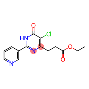 4-Pyrimidinepropanoic acid, 5-chloro-1,6-dihydro-6-oxo-2-(3-pyridinyl)-, ethyl ester