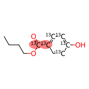 丁基 4-羟基苯甲酸酯-环-13C 溶液