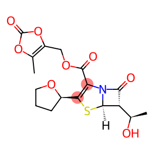4-Thia-1-azabicyclo[3.2.0]hept-2-ene-2-carboxylic acid, 6-[(1R)-1-hydroxyethyl]-7-oxo-3-[(2R)-tetrahydro-2-furanyl]-, (5-methyl-2-oxo-1,3-dioxol-4-yl)methyl ester, (5R,6S)-