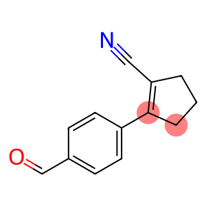 1-Cyclopentene-1-carbonitrile, 2-(4-formylphenyl)-