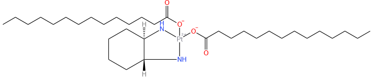 顺式-[双十四烷酸-(1R,2R)-1,2-环己二胺合铂(Ⅱ)]单水合物
