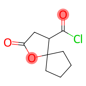 1-Oxaspiro[4.4]nonane-4-carbonyl chloride, 2-oxo- (9CI)
