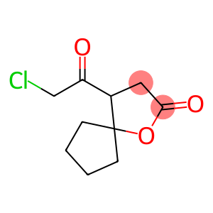 1-Oxaspiro[4.4]nonan-2-one, 4-(chloroacetyl)- (9CI)