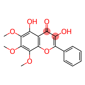 3,5-Dihydroxy-6,7,8-trimethoxy-2-phenyl-4H-1-benzopyran-4-one