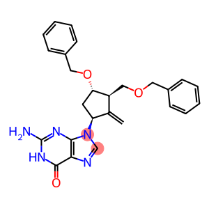 2-AMino-1,9-dihydro-9-[(1S,3R,4S)-2-Methylene-4-(phenylMethoxy)-3-[(phenylMethoxy)Methyl]cyclopentyl]-6H-purin-6-one