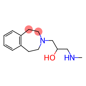 1-(methylamino)-3-(2,3,4,5-tetrahydro-1H-3-benzazepin-3-yl)propan-2-ol