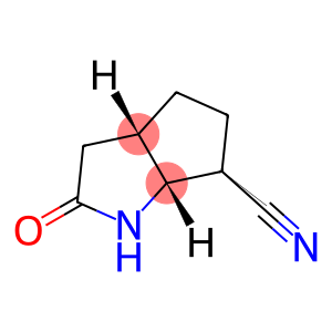 Cyclopenta[b]pyrrole-6-carbonitrile, octahydro-2-oxo-, [3aS-(3aalpha,6alpha,6aalpha)]- (9CI)