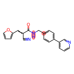 2-cyano-3-(furo-2-yl)-N-(4-(pyridin-3-yl)benzyl)propenamide