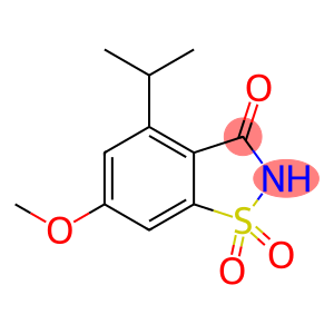 1,2-Benzisothiazol-3(2H)-one, 6-methoxy-4-(1-methylethyl)-, 1,1-dioxide