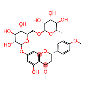 5-hydroxy-2-(4-methoxyphenyl)-4-oxo-3,4-dihydro-2H-chromen-7-yl 6-O-(6-deoxyhexopyranosyl)hexopyranoside