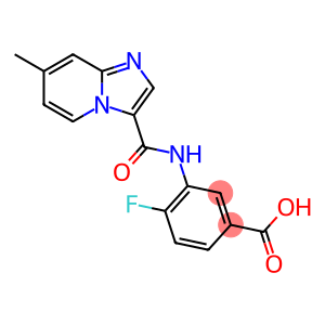 4-Fluoro-3-[(7-methyl-imidazo[1,2-a]pyridine-3-carbonyl)-amino]-benzoic acid