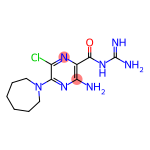 3-Amino-5-(1-azacycloheptane-1-yl)-6-chloro-N-(aminoiminomethyl)pyrazine-2-carboxamide