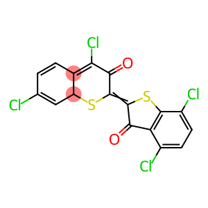 Benzobthiophen-3(2H)-one, 4,7-dichloro-2-(4,7-dichloro-3-oxobenzobthien-2(3H)-ylidene)-