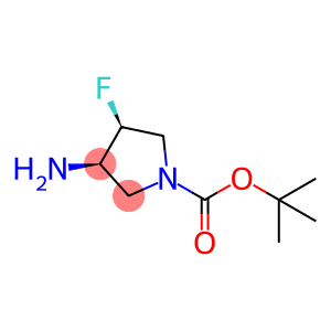 1-Pyrrolidinecarboxylic acid, 3-amino-4-fluoro-, 1,1-dimethylethyl ester, (3R,4S)-rel-