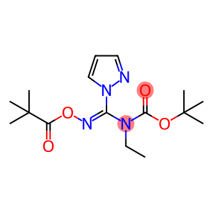 (Z)-tert-butyl ethyl(((pivaloyloxy)imino)(1H-pyrazol-1-yl)methyl)carbamate