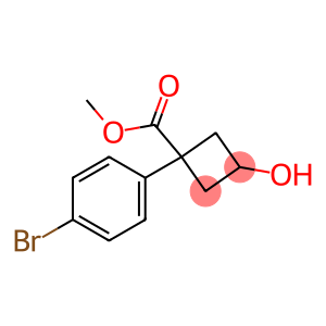 Cyclobutanecarboxylic acid, 1-(4-bromophenyl)-3-hydroxy-, methyl ester