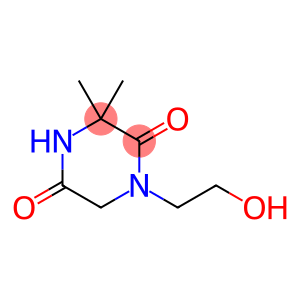 2,5-Piperazinedione,1-(2-hydroxyethyl)-3,3-dimethyl-(9CI)