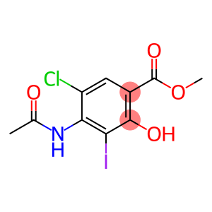 4-乙酰氨基-5-氯-2-羟基-3-碘苯甲酸甲酯