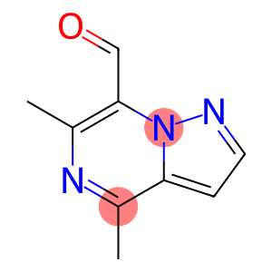 Pyrazolo[1,5-a]pyrazine-7-carboxaldehyde, 4,6-dimethyl- (9CI)